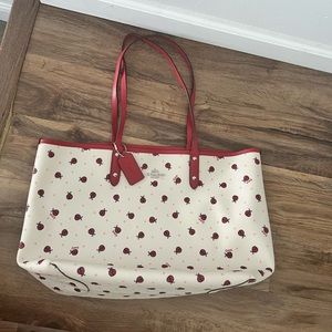 Coach ladybug tote